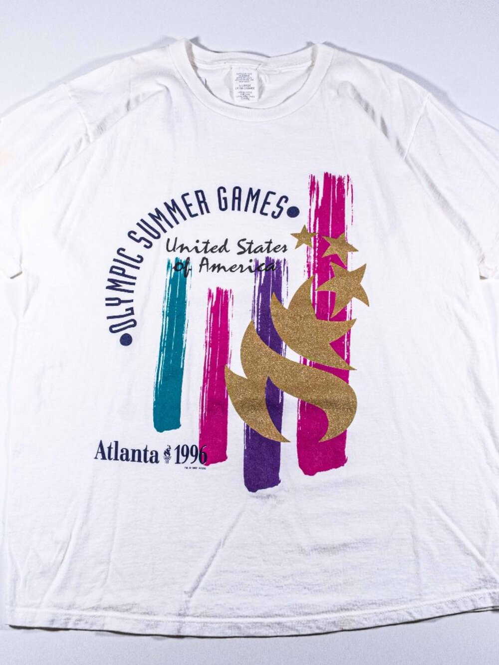Vintage 1996 Atlanta Olympic Games USA T Shirt XL Mens 90s Graphic Distressed